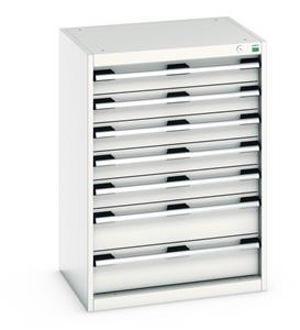 Bott Drawer Cabinets 525 Depth with 650mm wide full extension drawers Bott Cubio 7 Drawer Cabinet 650W x 525D x 900mmH